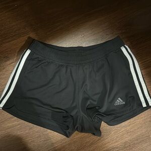 black adidas running shorts size small! used but good condition!